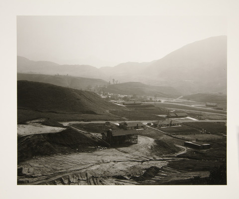 Robert Adams (American, b. 1937) New Housing, Reche Canyon, San Bernadino County, 1985 Gelatin silver print Georgia Museum of Art, University of Georgia; Museum purchase with funds provided by the Friends of the Museum GMOA 1998.14