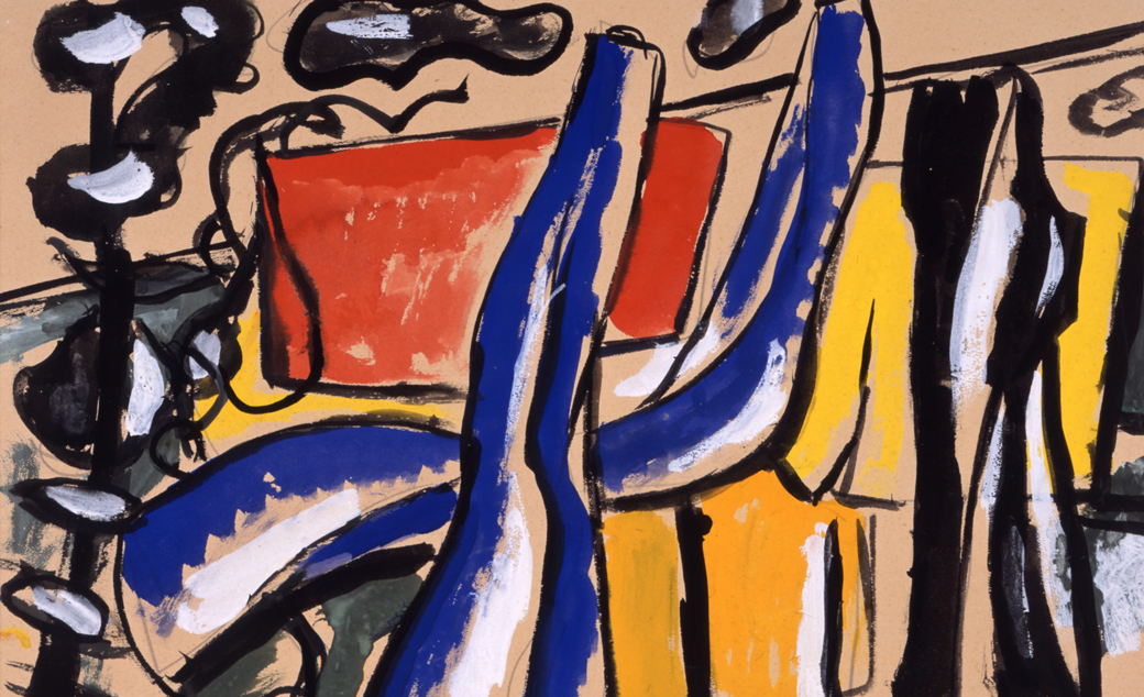 Fernand Léger (French, 1881 - 1955) Color Abstract DATE1937 MEDIUMWatercolor, gouache, and graphite on paper DIMENSIONSImage: 10 3/16 × 14 15/16 in. (25.9 × 37.9 cm) CREDIT LINEGeorgia Museum of Art, University of Georgia; The Eva Underhill Holbrook Memorial Collection of American Art, Gift of Alfred H. Holbrook OBJECT NUMBER1945.60