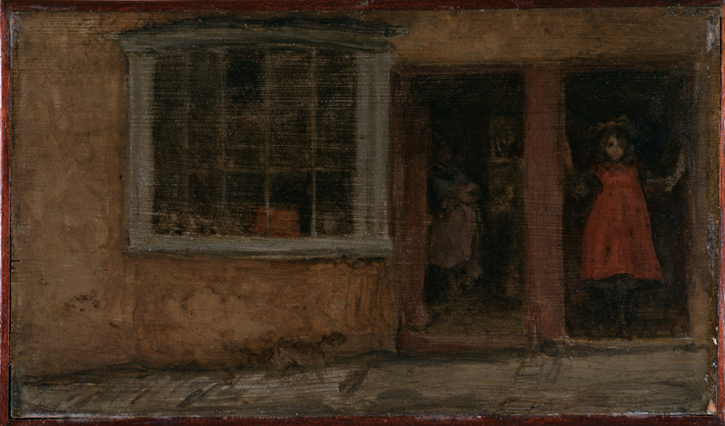 James A. McNeill Whistler (American, 1834 – 1903), “Rose and Red: The Barber’s Shop, Lyme Regis,” 1895. Oil on panel. Georgia Museum of Art, University of Georgia; Eva Underhill Holbrook Memorial Collection of American Art, Gift of Alfred H. Holbrook. GMOA 1945.96.