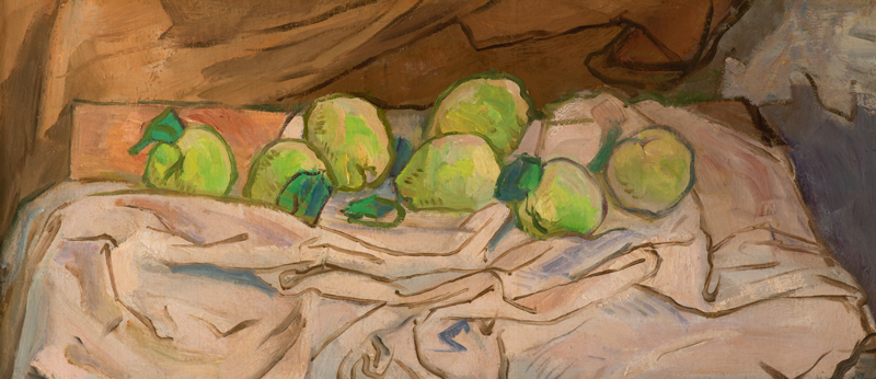 Pierre Daura (Catalan-American, 1896 – 1976), untitled (“Green Apples”), ca. 1939 – 55. Oil on panel. Georgia Museum of Art, University of Georgia; Gift of Martha Randolph Daura. GMOA 2003.327.