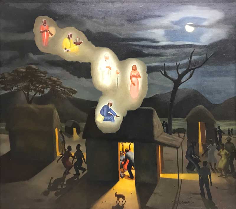 Angelo DiBenedetto (American, 1913 - 1992) Haiti - Cul de Sac DATE1939 MEDIUMOil on canvas DIMENSIONS37 x 33 inches CREDIT LINEGeorgia Museum of Art, University of Georgia; Gift of Jim Woods OBJECT NUMBER2020.91