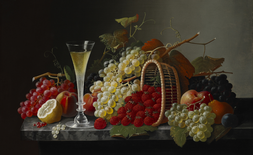 Severein Roesin's "Still Life with Fruit and Champagne" from Princeton