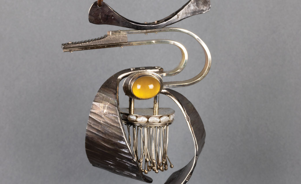 detail of a piece of jewelry designed by Charles Pinckney